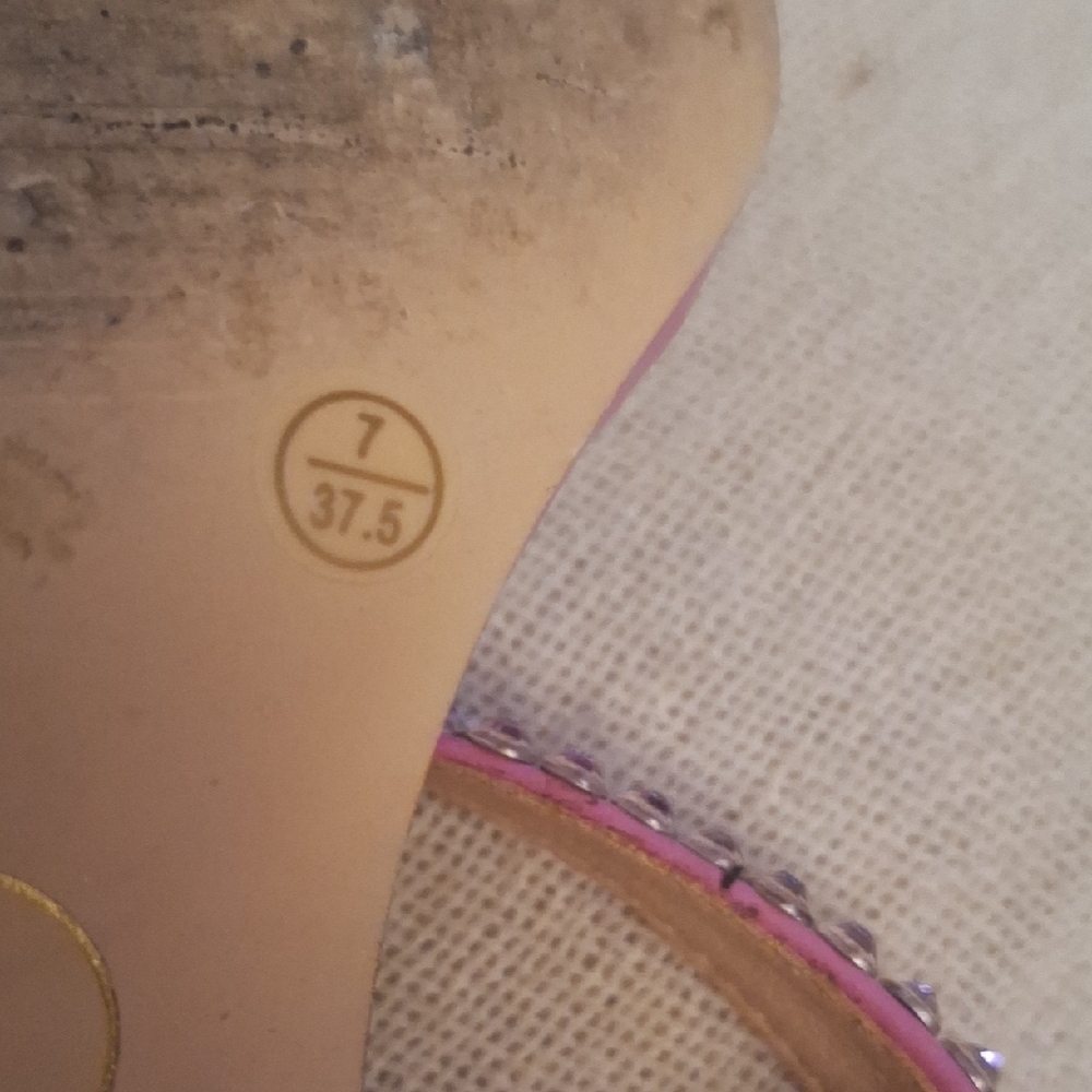 Chinese Laundry Pink Rhinestone Heels - Picture 3 of 7